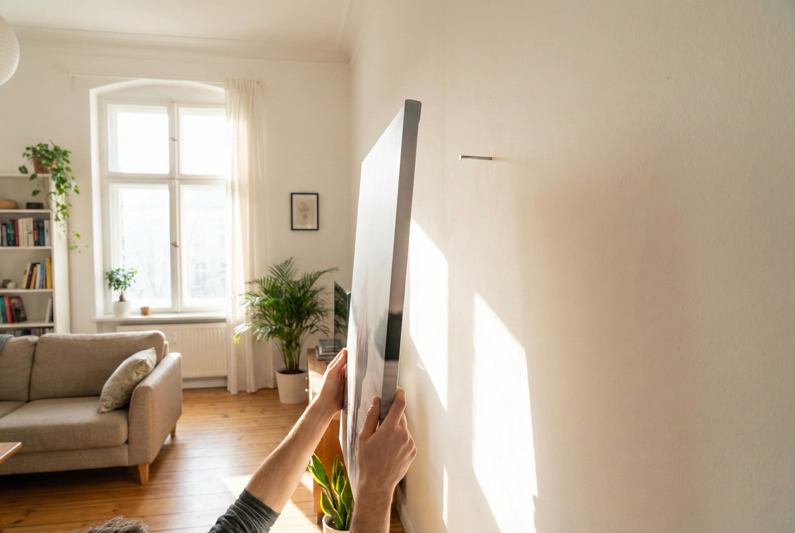 傳統釘子掛畫展示